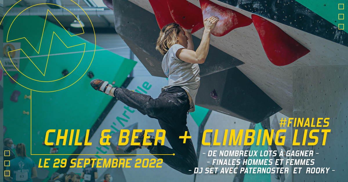 Climbing List Chill & Beer Lille 29 septembre