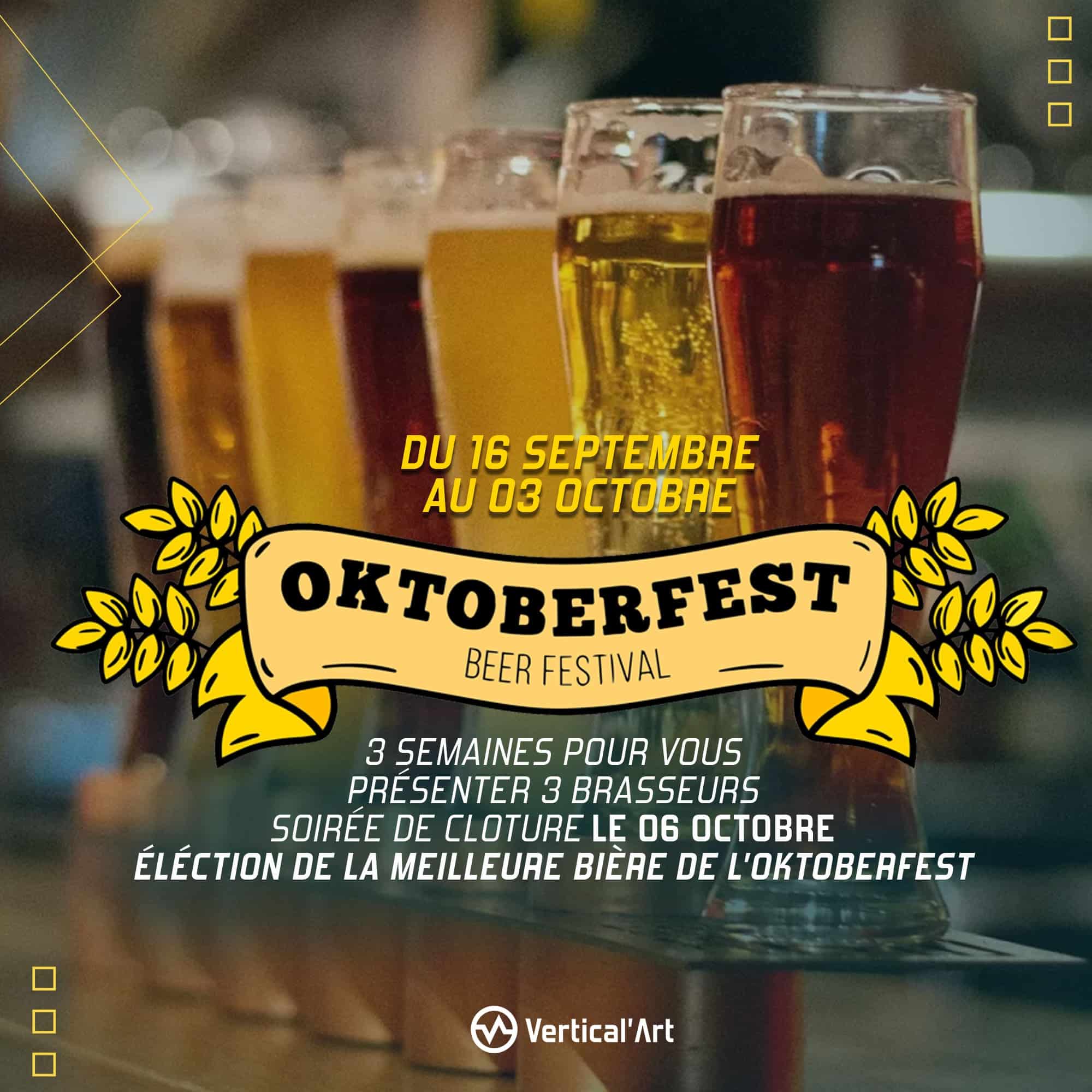OktoberFest à Vertical'Art Lille du 18 septembre au 03 octobre