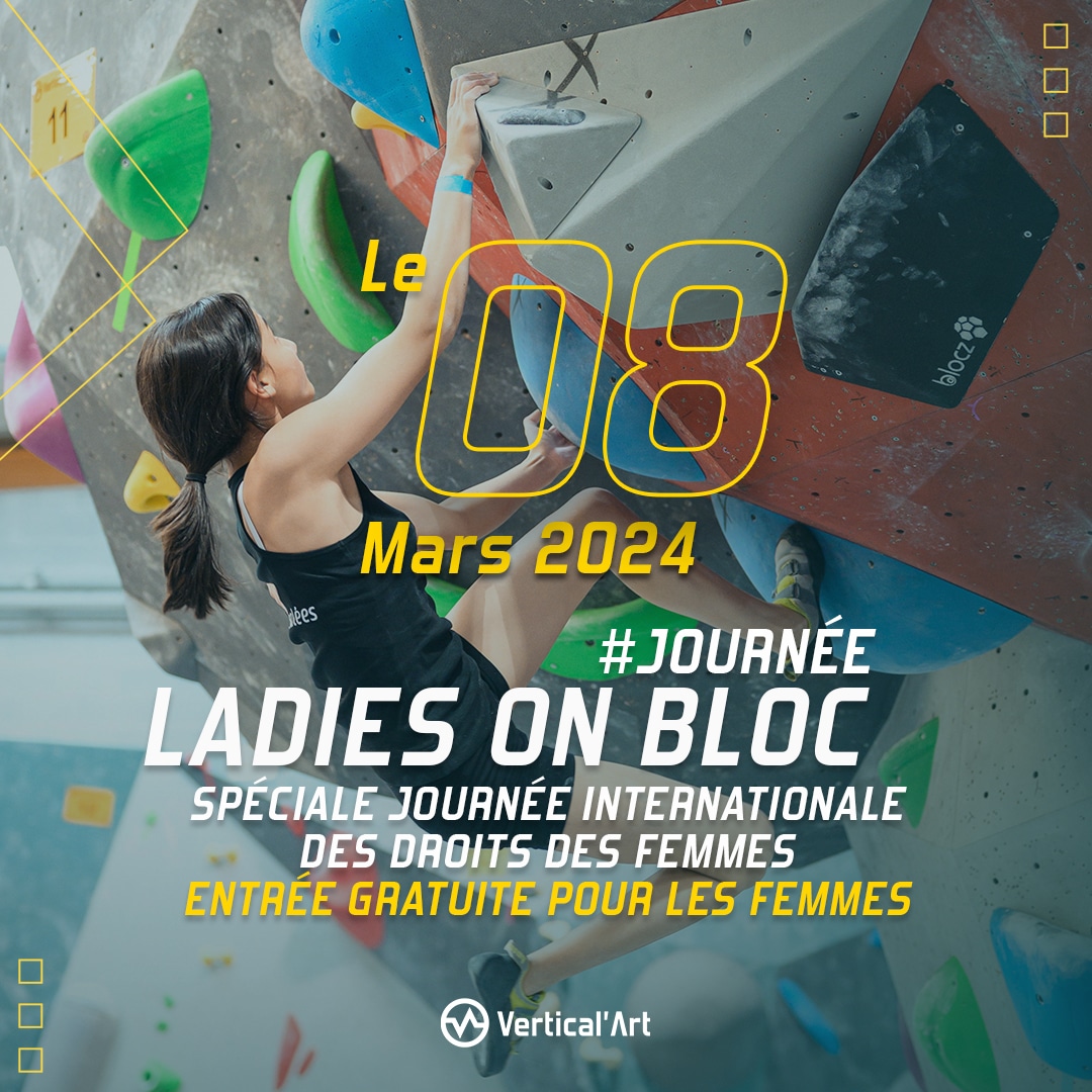 Escalade gratuite le vendredi 8 mars à Vertical'Art Lille pour les femmes