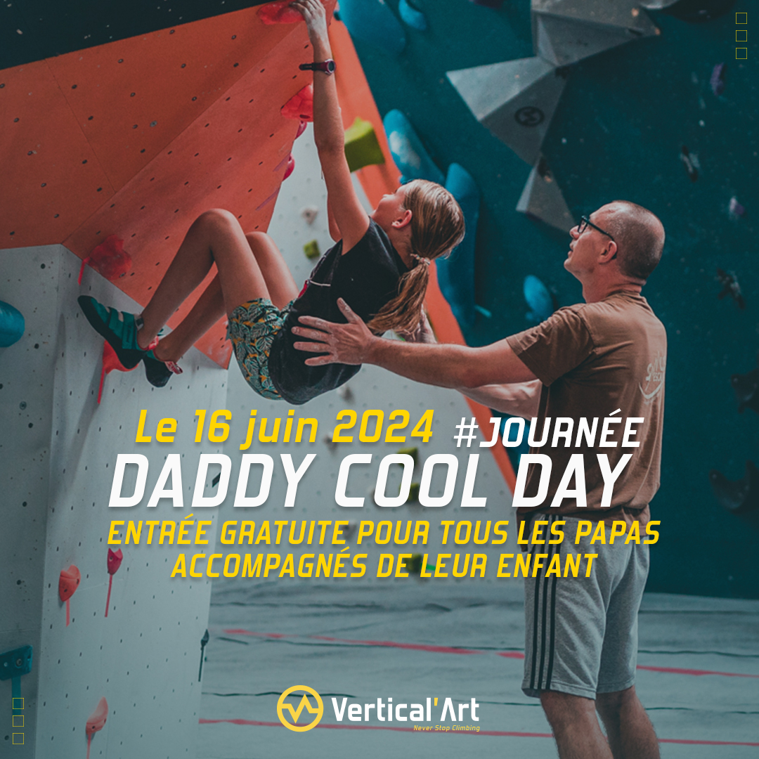 Fête des pères à Vertical'Art Lille dimanche 16 juin, escalade gratuite pour les papas
