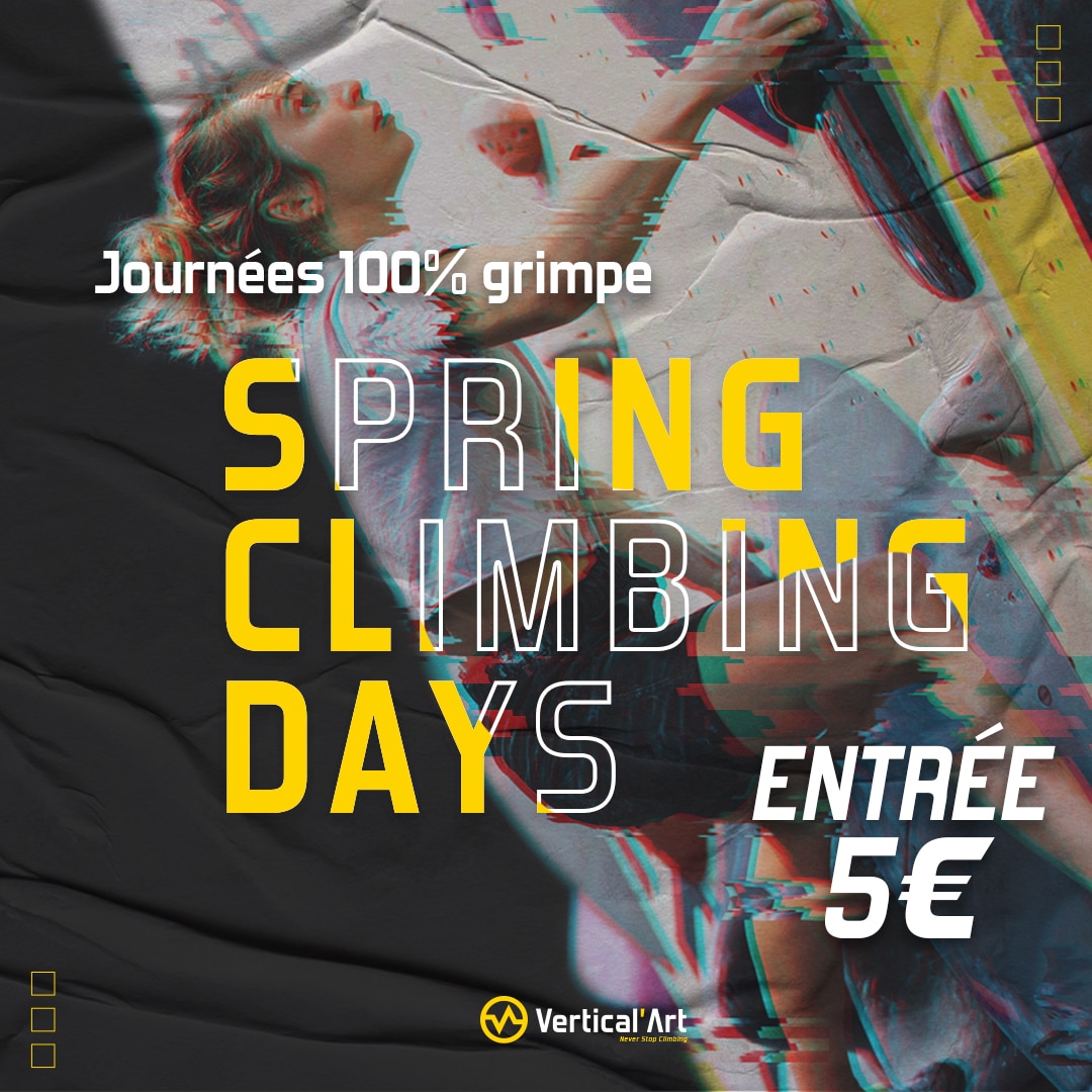 Spring Climbing Days à Vertical’Art Lille, escalade à 5€ pour tous en avril