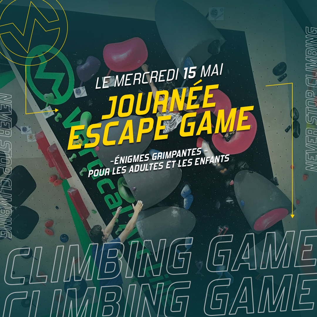 Escape Game grimpant à Vertical'Art Lille mercredi 15 mai